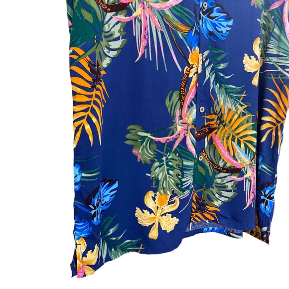 Alex Vando Premium Size L Mens Hawaiian Beach Shirt Floral Summer Resort New - Picture 5 of 14